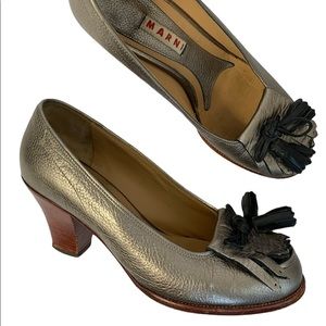 Marni Leather Retro Pinup Pumps sz 36/6